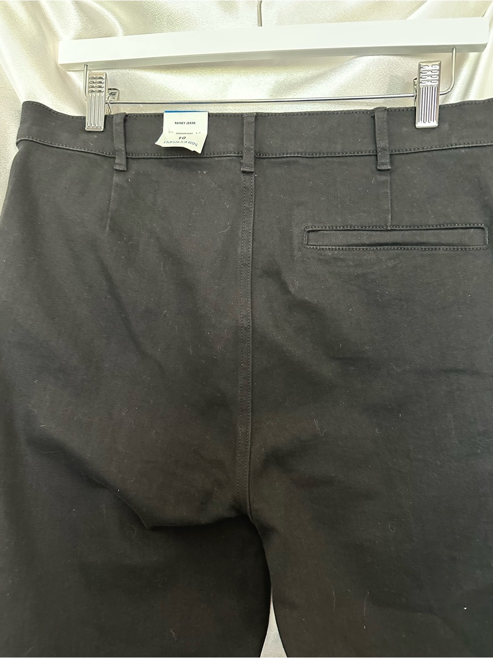 J. McLaughlin Rainey Black Jeans Front Slit Pants Size 10 NWT - Picture 9 of 9